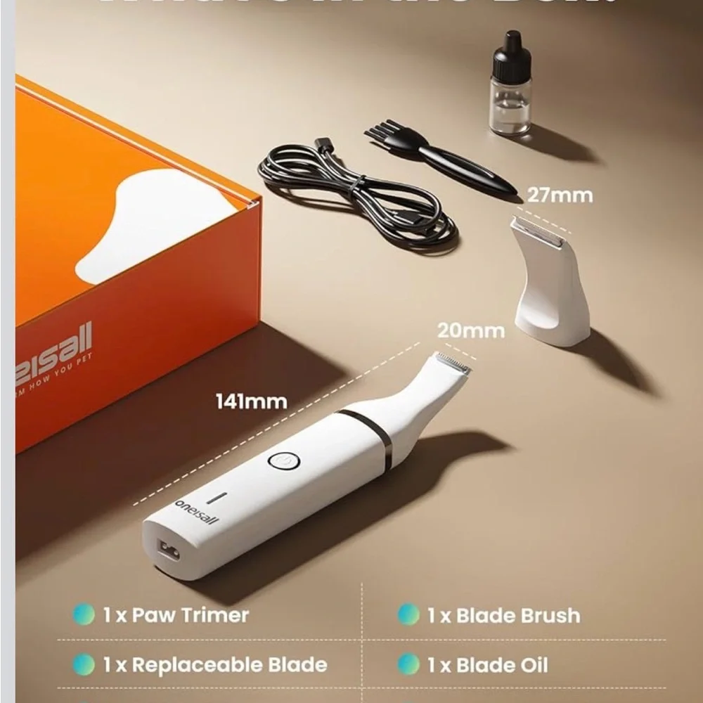 NEW Dog Clippers with Double Blades,Cordless Small Pet Hair grooming